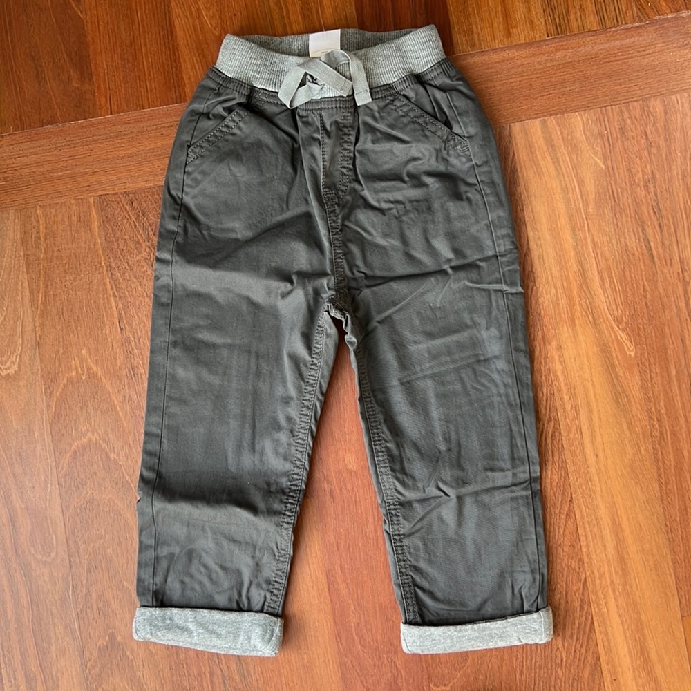 Hanna Andersson jersey lined woven pant, size3T/90, NWT, in shipping sleeve!